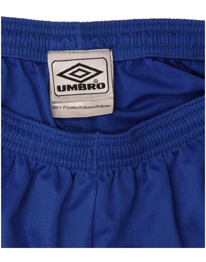 UMBRO Mens Sport Shorts Large  Blue Polyester