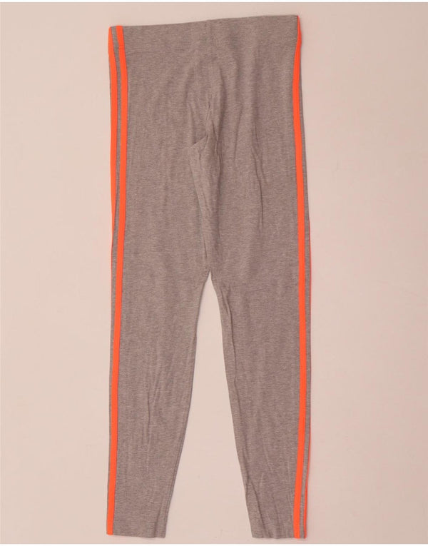 Adidas Girls Leggings 14-15 Years Grey Cotton