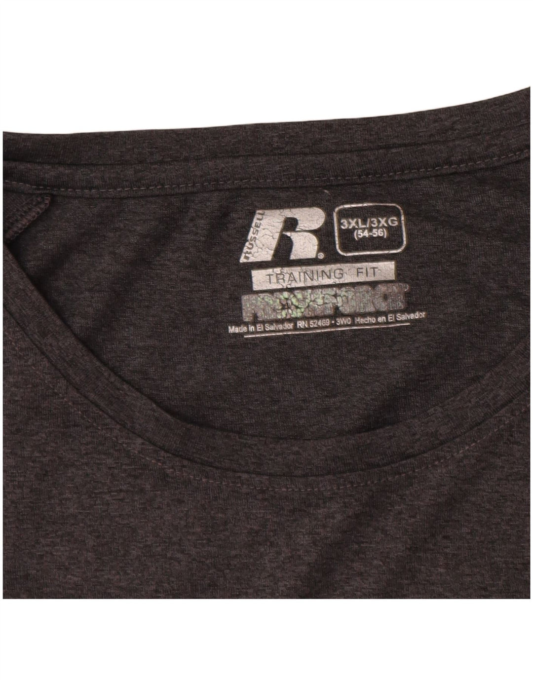 RUSSELL ATHLETIC Mens T-Shirt Top 3XL Grey Polyester