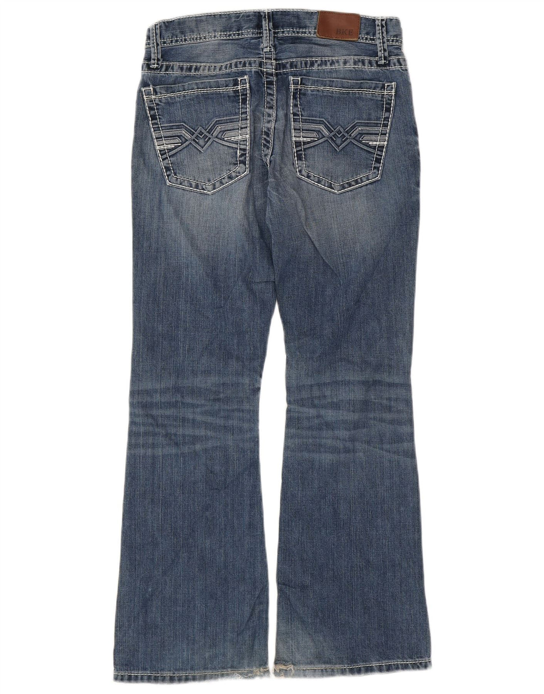BKE Womens Fulton Bootcut Jeans W29 L29 Blue Cotton