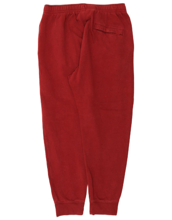 Nike Mens Tracksuit Trousers Joggers Large Burgundy Cotton