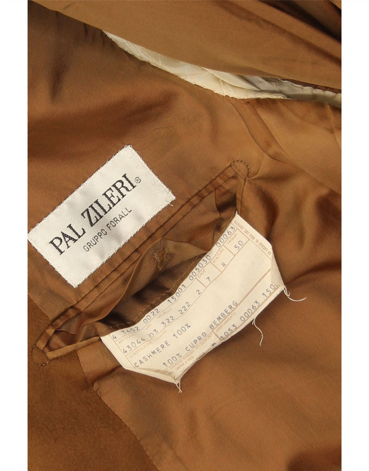 Pal Zileri Mens 2 Button Blazer Jacket IT 50 Large Beige Cashmere