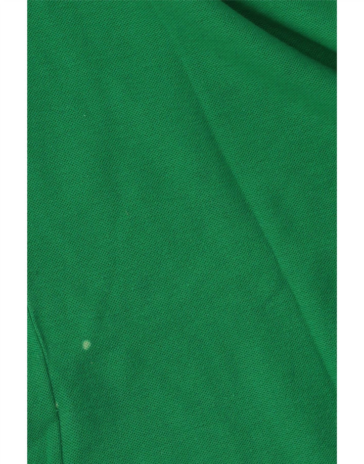 BEST COMPANY Mens Polo Shirt Medium Green Cotton