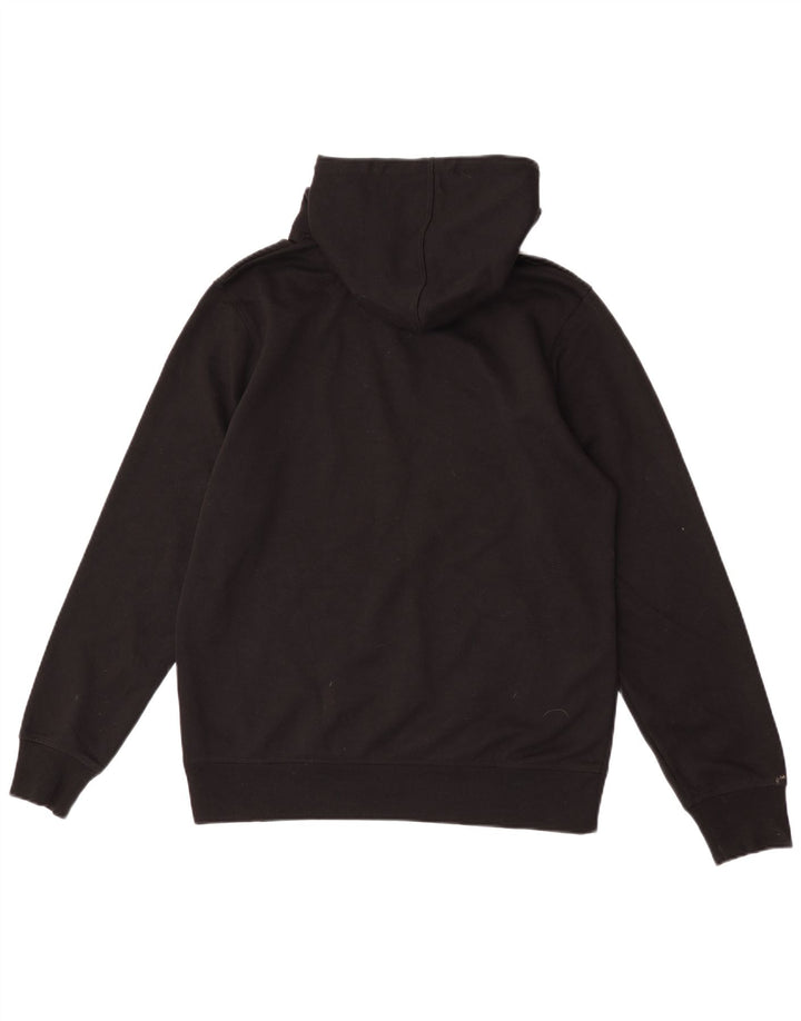 Jack & Jones Mens Graphic Hoodie Jumper Medium Black Polyester