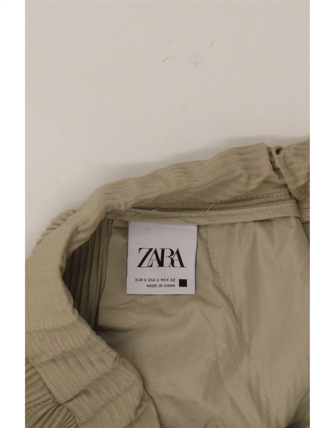 Zara Womens Corduroy Shorts Large W32  Beige