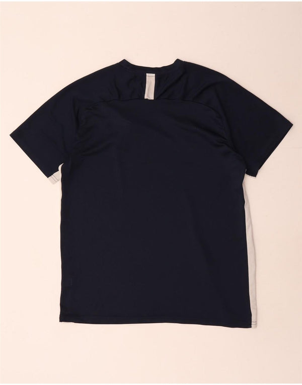 Nike Mens Dri Fit Graphic T-Shirt Top XL Navy Blue Colourblock
