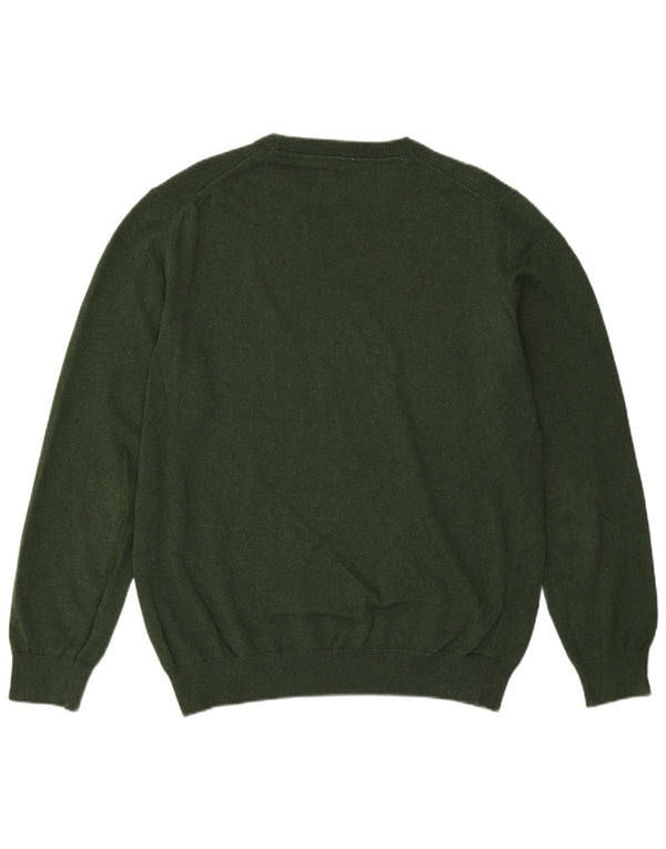 Barbour Mens Crew Neck Jumper Sweater Medium Green
