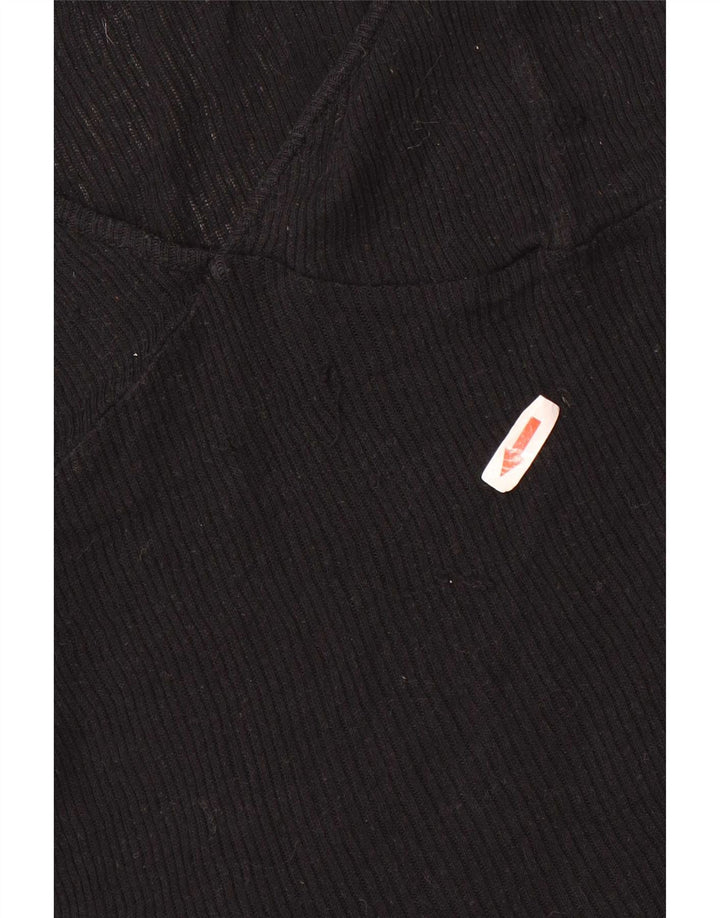 Massimo Dutti Womens Vest Top UK 12 Medium Black