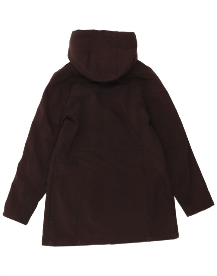 CALVIN KLEIN Womens Hooded Windbreaker Jacket UK 14 Medium Black Polyester