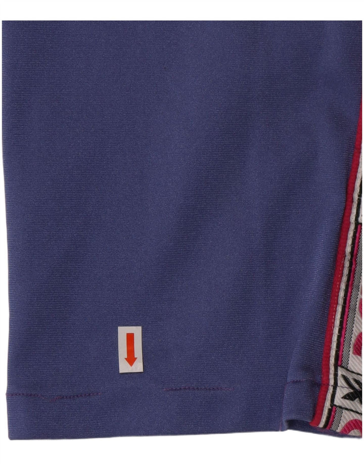 ASICS Mens Graphic Full Tracksuit Medium  Blue Striped