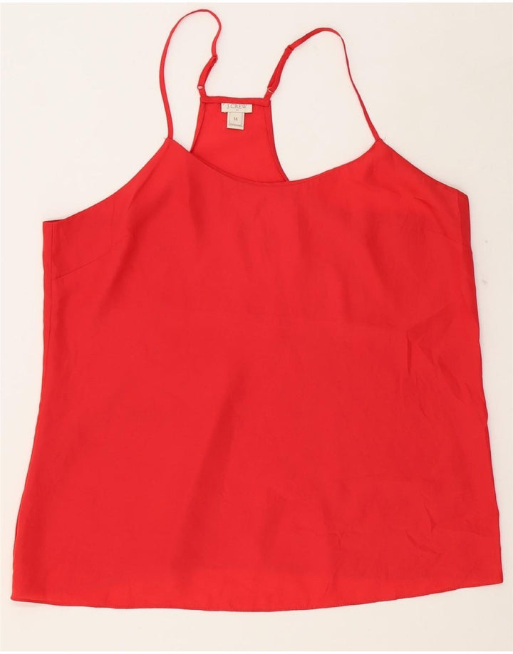 J. CREW Womens Crop Cami Top US 14 XL Red Polyester Vintage J. Crew and Second-Hand J. Crew from Messina Hembry 