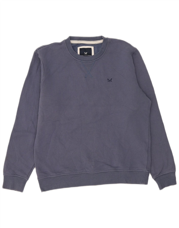 Crew Clothing Mens Sweatshirt Jumper Medium Blue Cotton