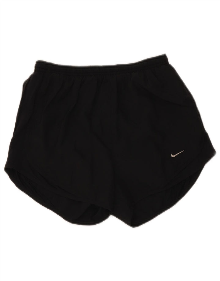 Nike Womens Dri Fit Sport Shorts UK 8 Small Black Polyester