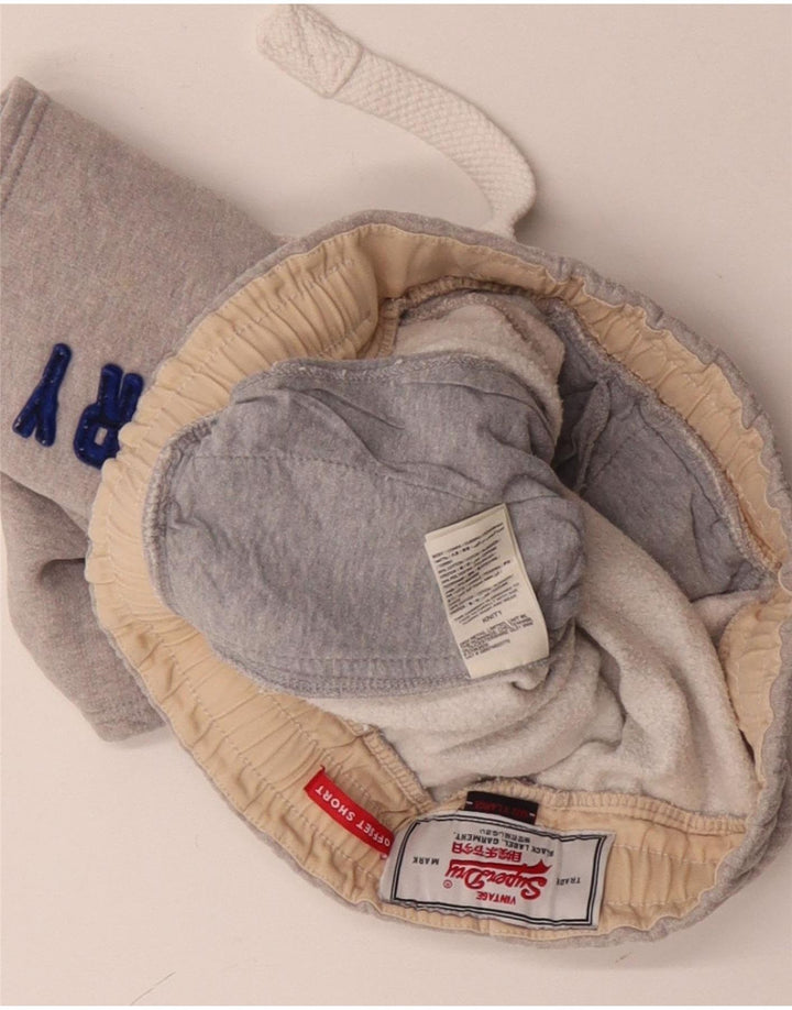 Superdry Mens Graphic Sport Shorts XL  Grey Cotton