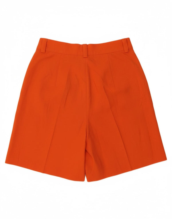 VINTAGE Womens High Waist Pegged Casual Shorts UK 14 Large W30  Orange