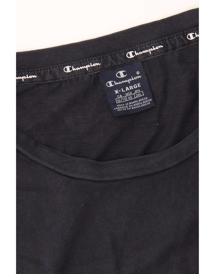Champion Mens T-Shirt Top XL Navy Blue
