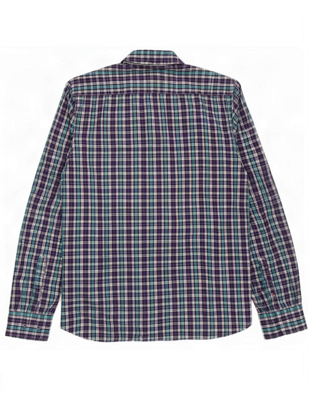 Gas Mens Shirt Large Purple Check