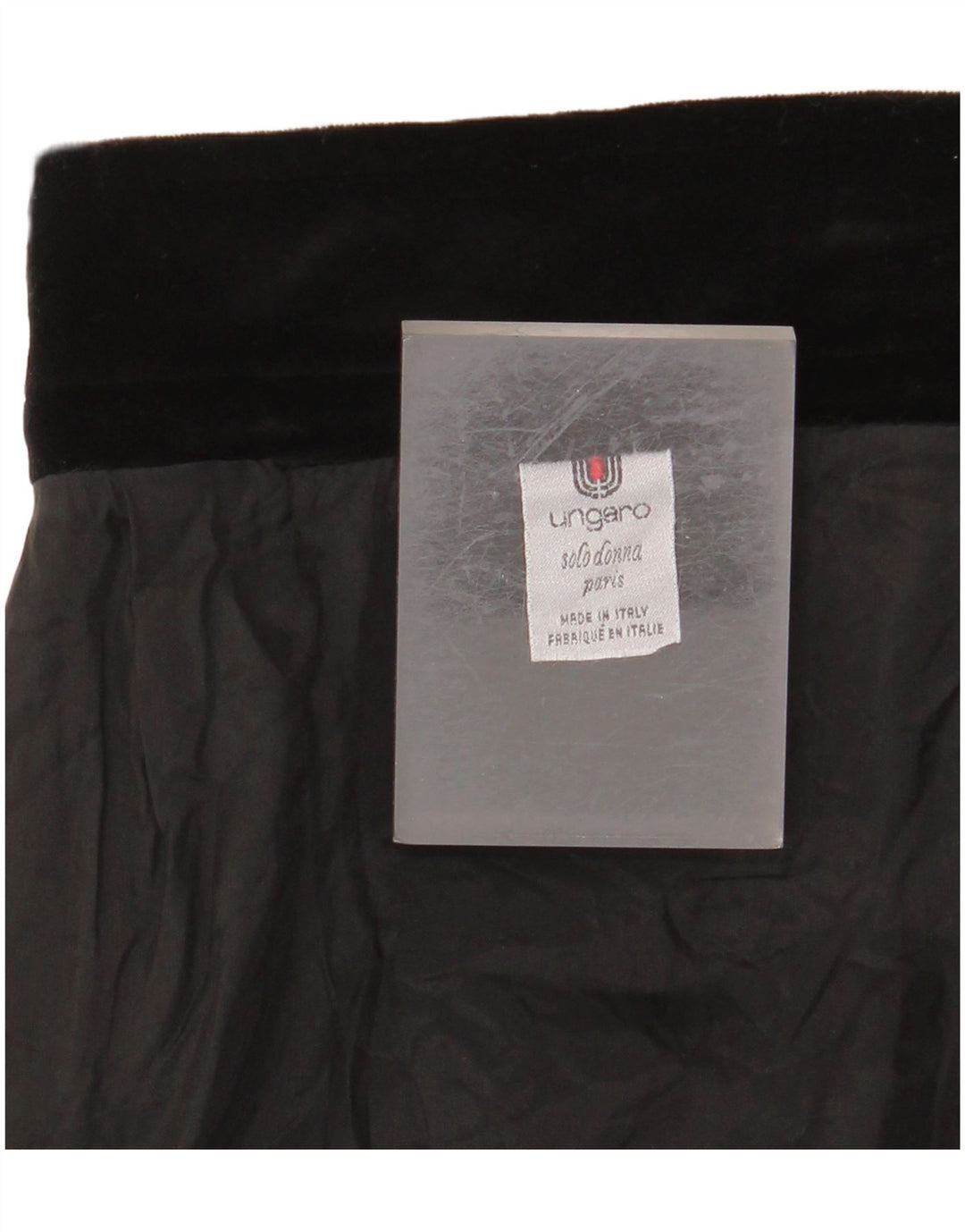 UNGARO Womens Straight Skirt W30 Medium  Black