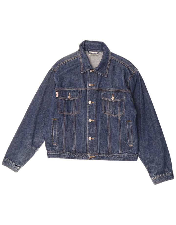 Giani Feroti Mens Denim Jacket UK 38 Medium Blue Cotton