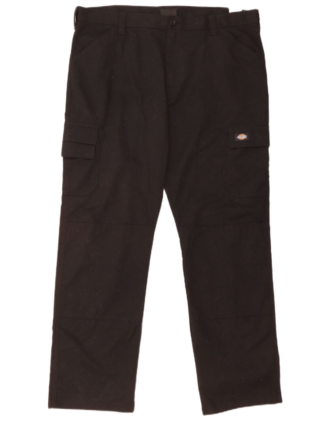 Dickies Mens Straight Cargo Trousers W40 L32 Black Polyester
