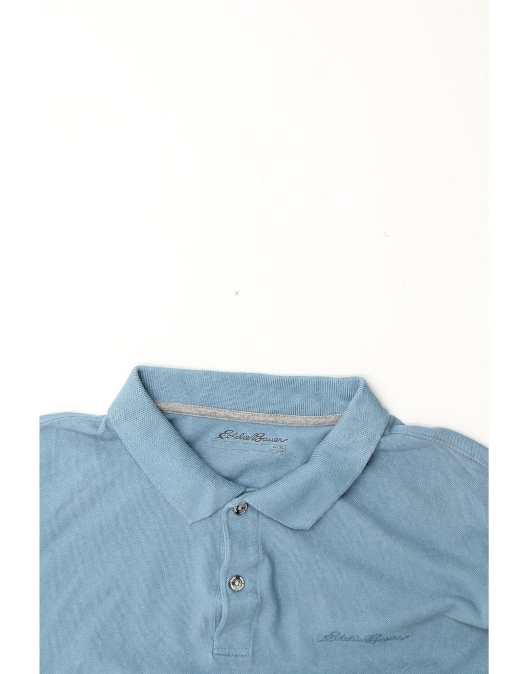 EDDIE BAUER Mens Polo Shirt XL Blue Cotton Vintage Eddie Bauer and Second-Hand Eddie Bauer from Messina Hembry 