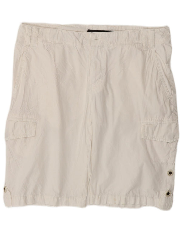 Calvin Klein Mens Cargo Shorts W32 Medium White Cotton