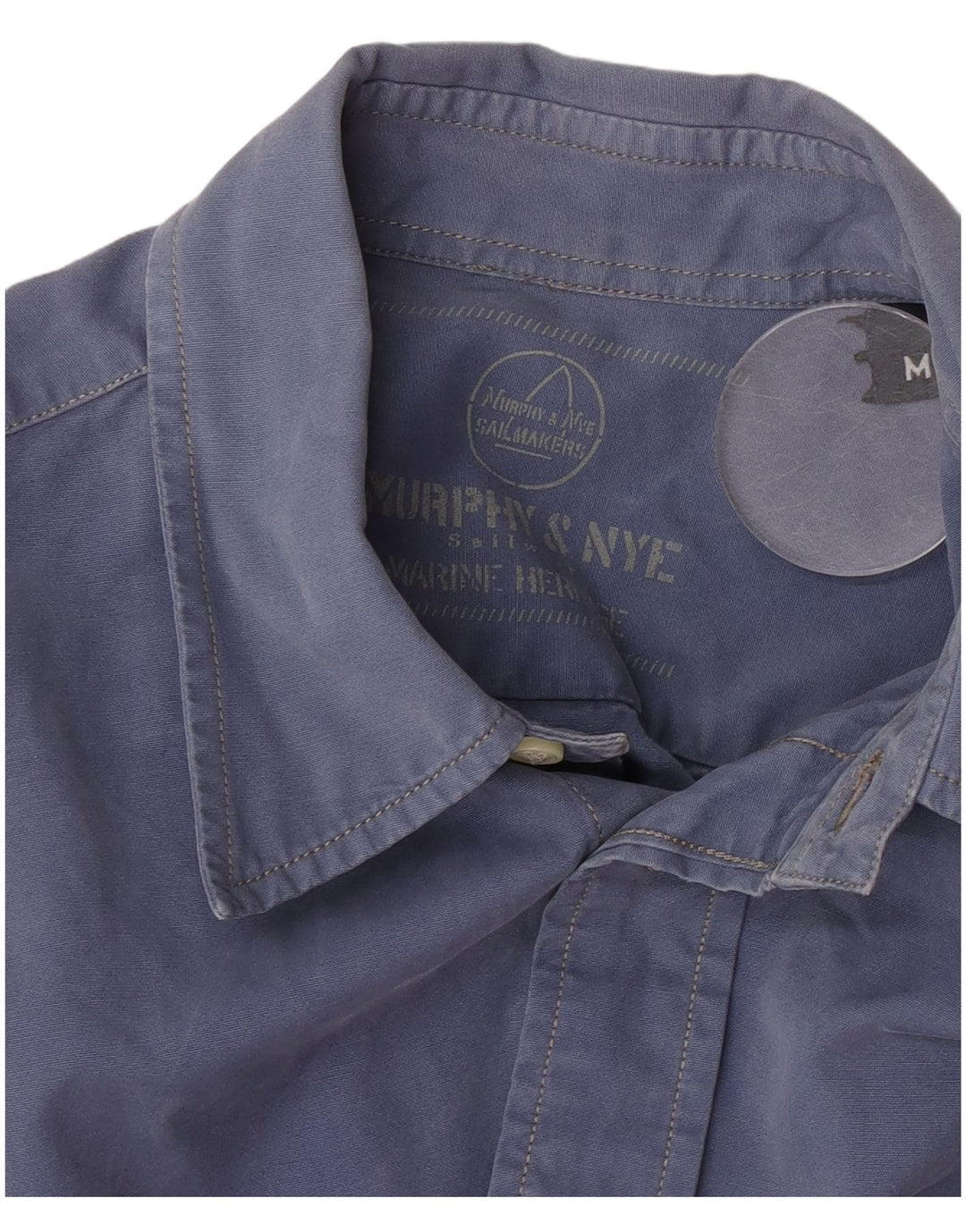 Murphy & Nye Mens Shirt Medium Blue