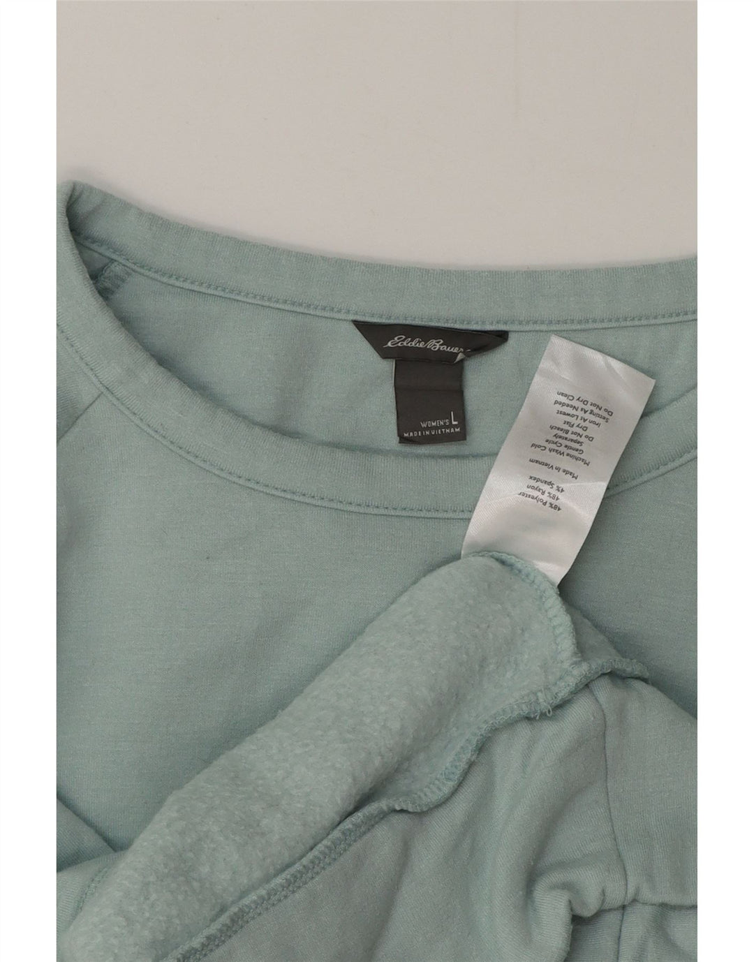 Eddie Bauer Womens Sweatshirt Jumper UK 16 Large Blue Polyester