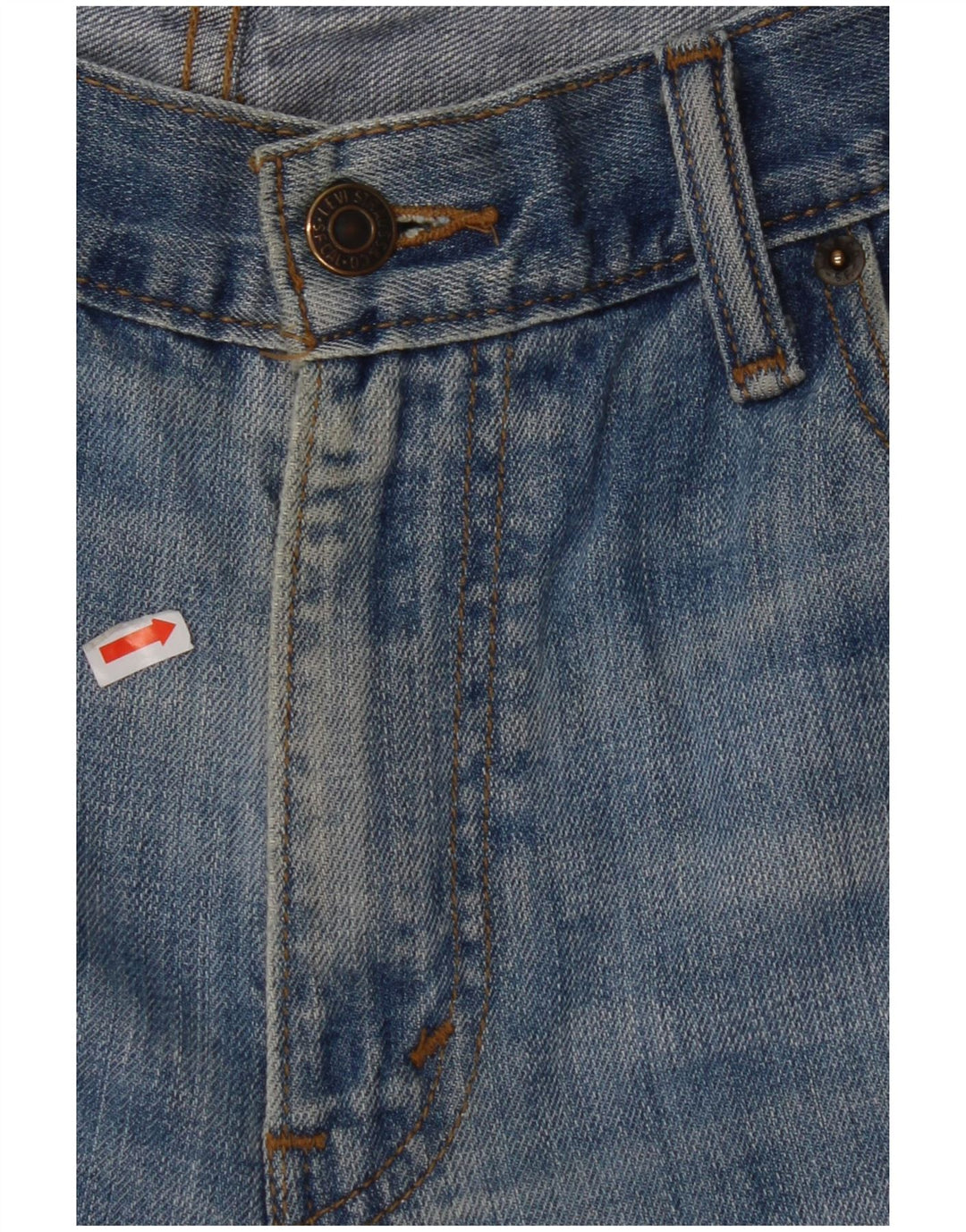 LEVI'S Mens 514 Straight Jeans W34 L32 Blue Cotton