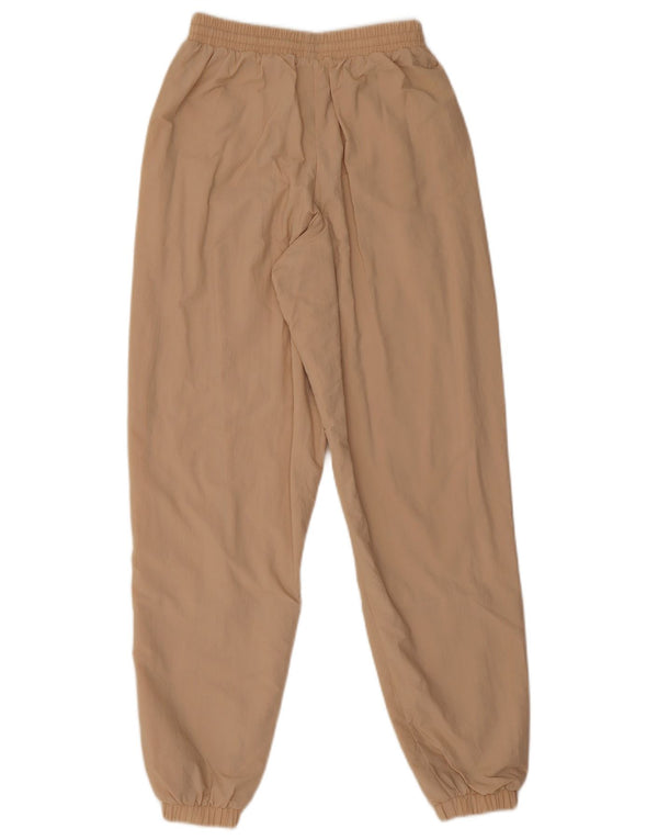 Adidas Womens Graphic Tracksuit Trousers Joggers UK 4 XS Beige Colourblock