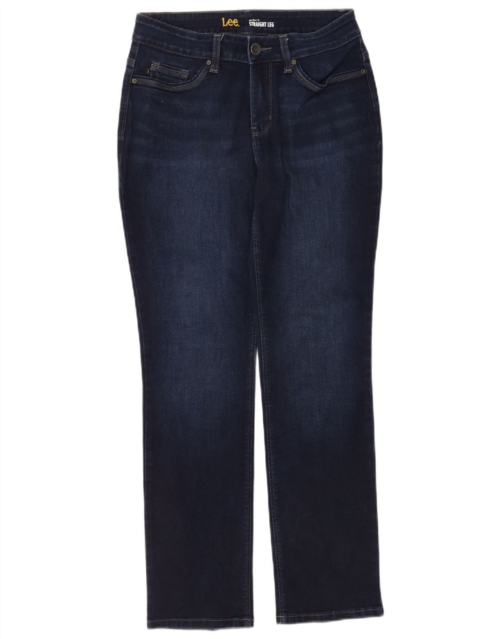 Lee Womens Straight Jeans W28 L30 Navy Blue