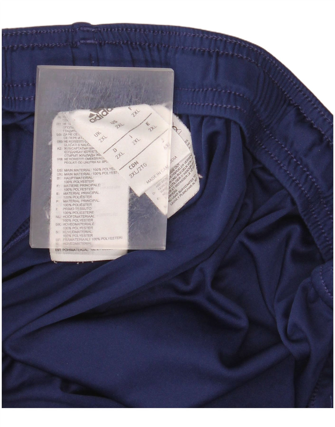 Adidas Mens Climalite Sport Shorts 2XL  Navy Blue Polyester