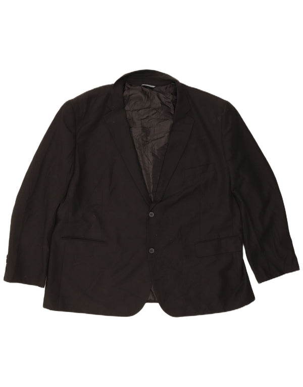 Nautica Mens 2 Button Blazer Jacket IT 52 XL Black Polyester