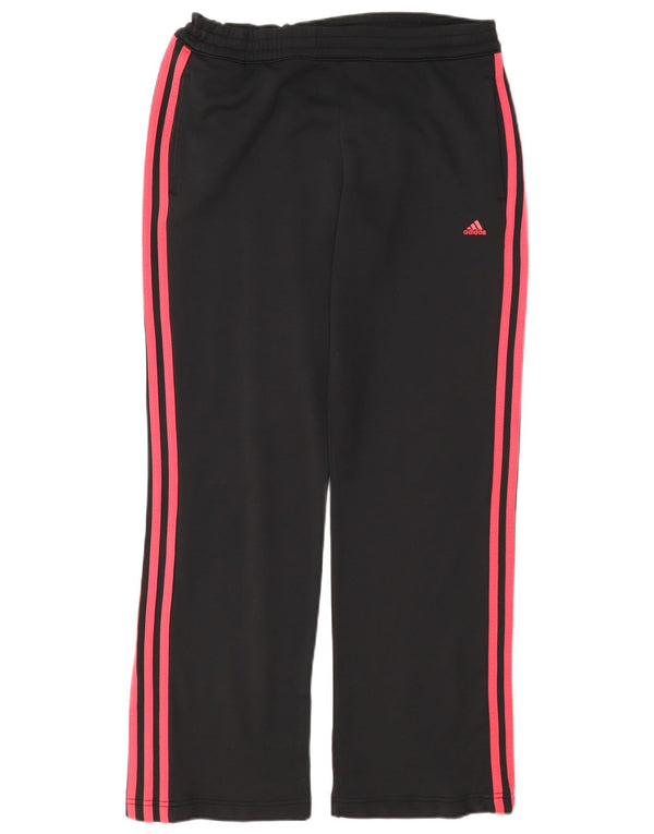 Adidas Womens Tracksuit Trousers UK 12 Medium Black Polyester