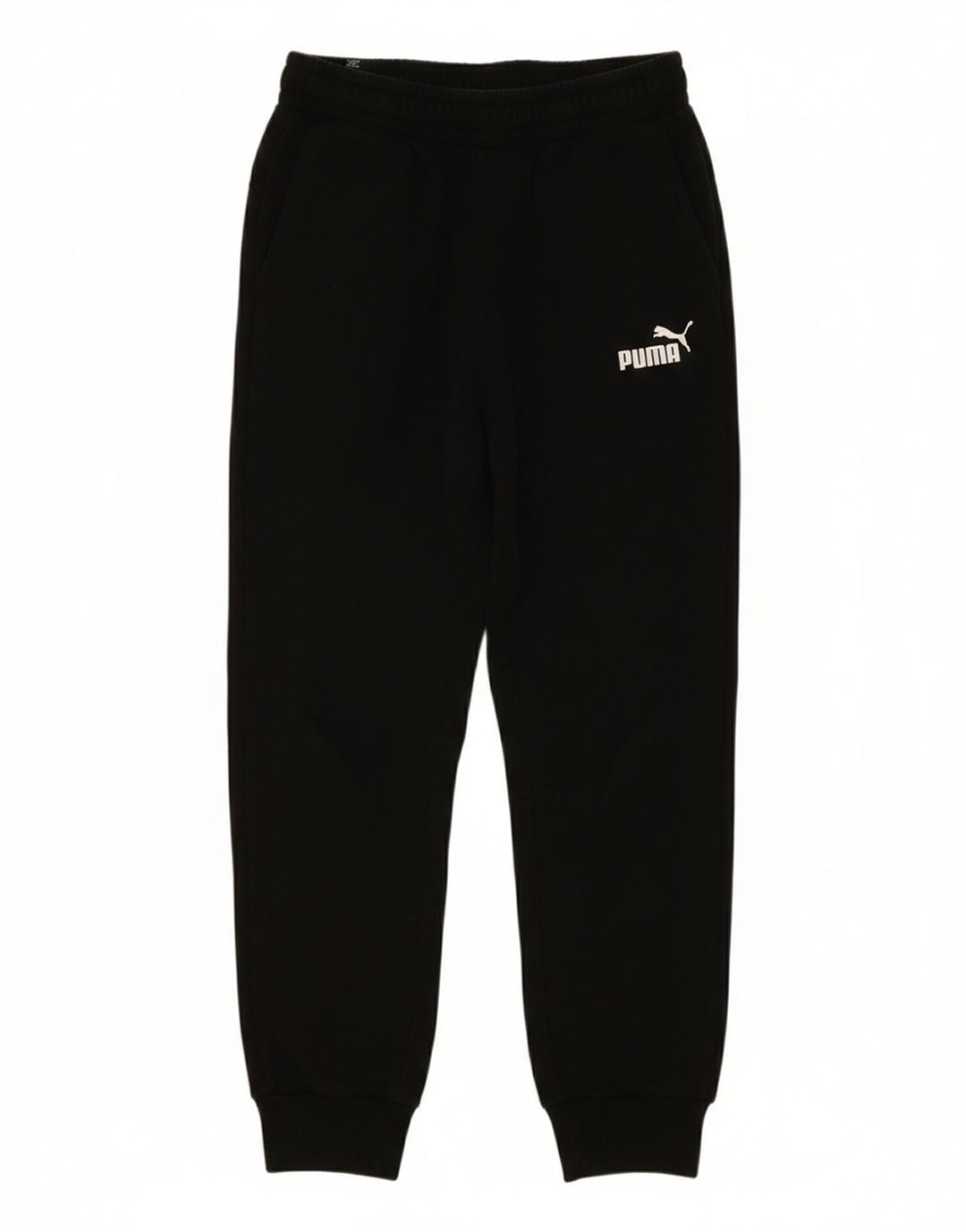 PUMA Mens Tracksuit Trousers Joggers Medium  Black Cotton