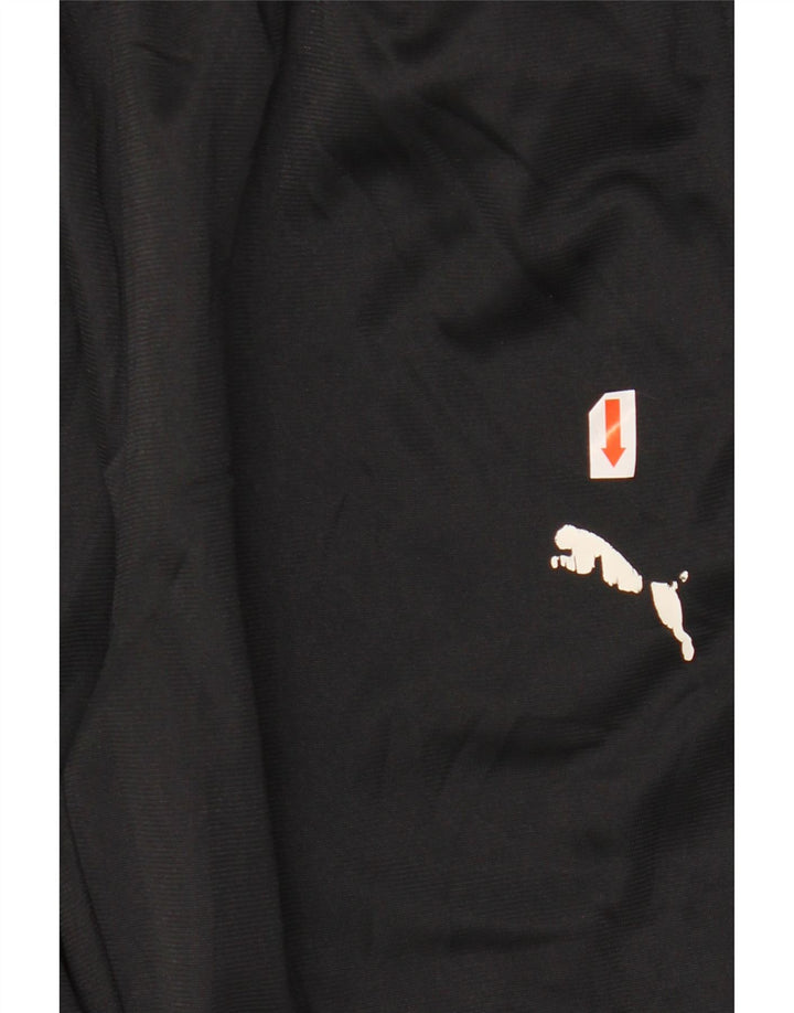 PUMA Boys Tracksuit Trousers Joggers 7-8 Years Small Black Polyester