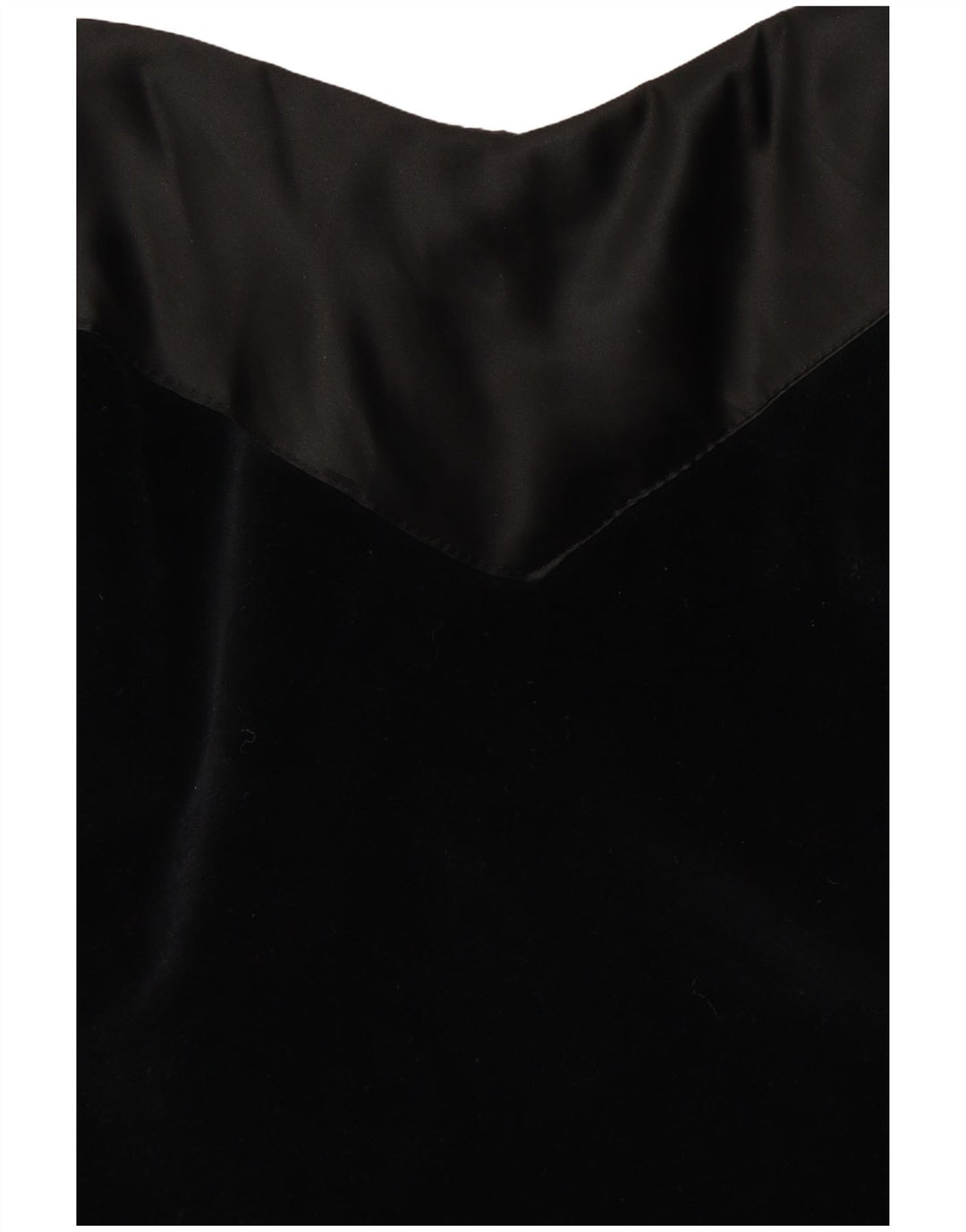 VINTAGE Womens Velvet Halter Dress UK 10 Small Black