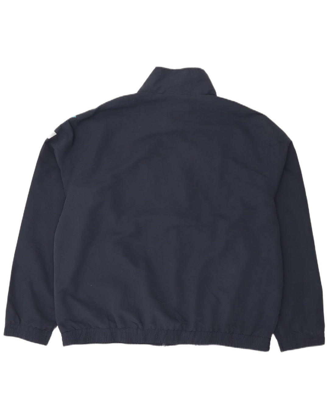 Atlas For Men Mens Tracksuit Top Jacket XL Navy Blue Geometric Polyester