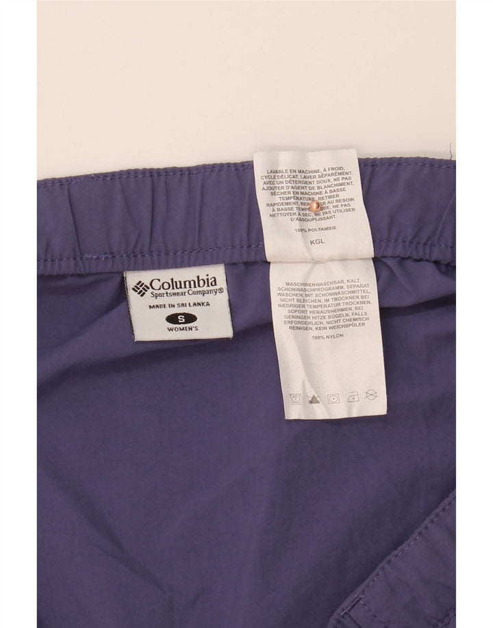 COLUMBIA Womens Cargo Skirt Small W36 Purple Nylon