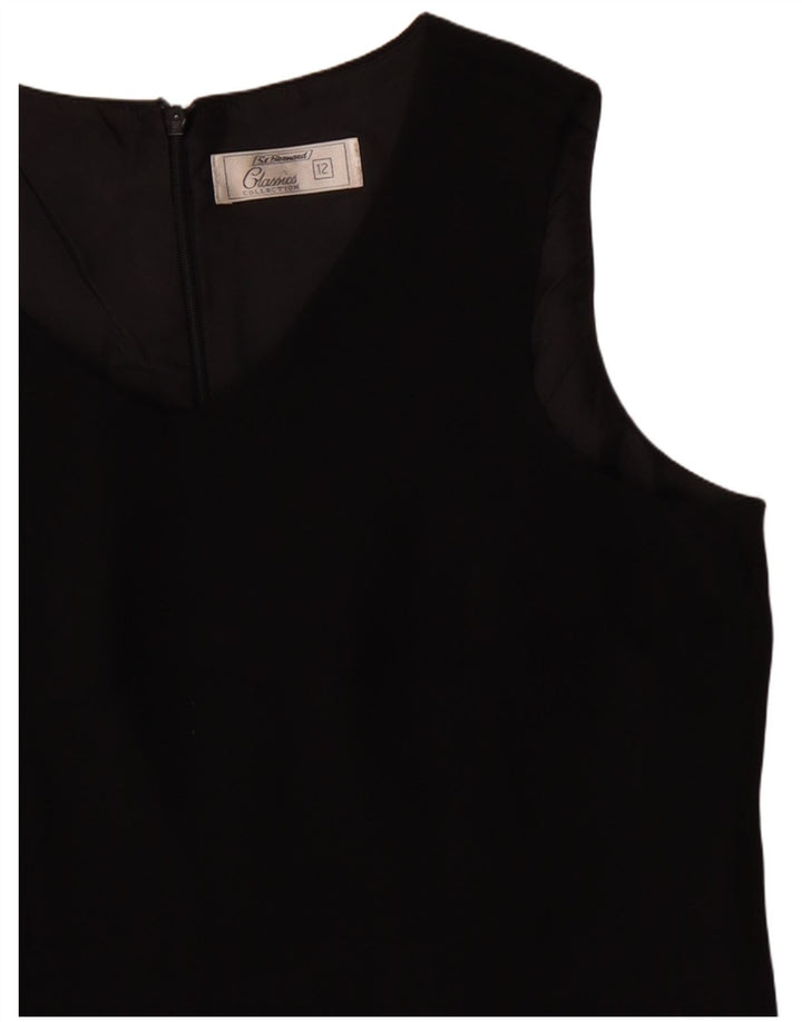 ST. BERNARD Womens Sleeveless Sheath Dress UK 12 Medium  Black Polyester