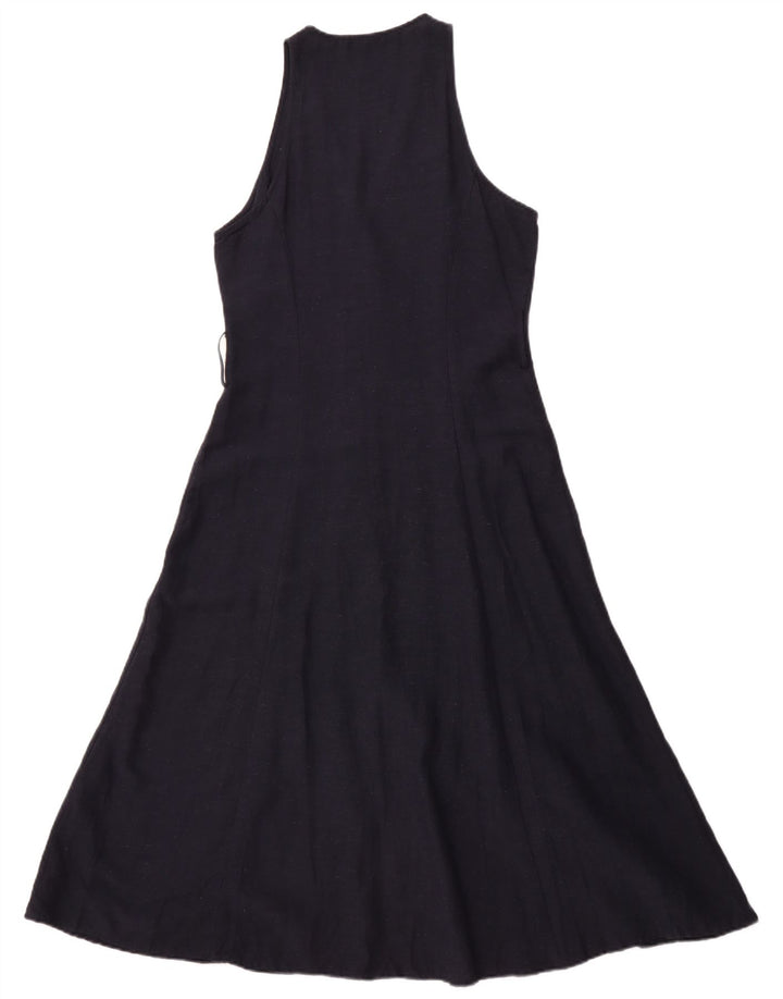 ZARA Womens Sleeveless Maxi Dress UK 10 Small Black Viscose