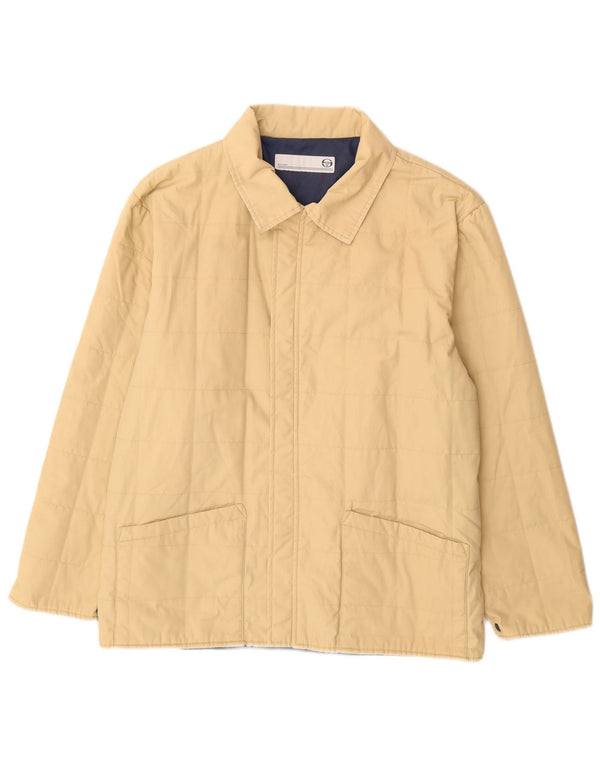 Sergio Tacchini Mens Windbreaker Jacket UK 36 Small Beige