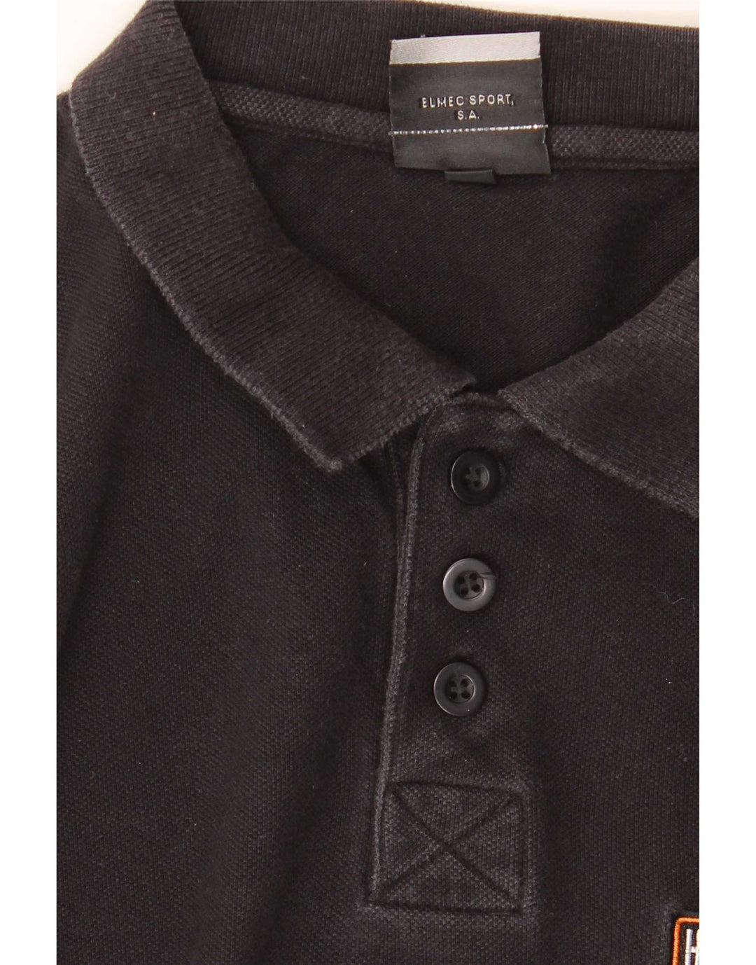 Harley Davidson Mens Polo Shirt Large Black Cotton