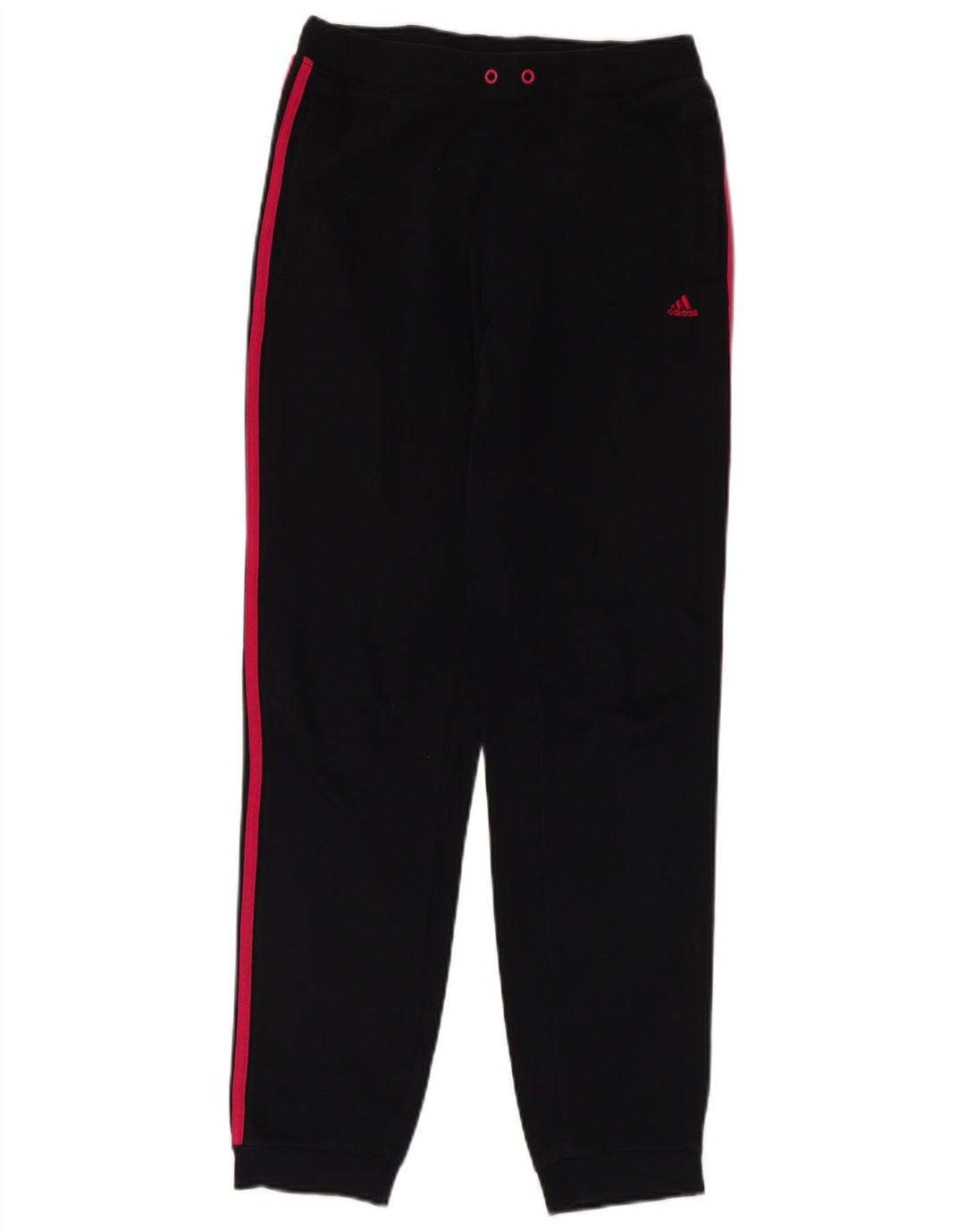 ADIDAS Girls Tracksuit Trousers Joggers 14-15 Years Black Cotton