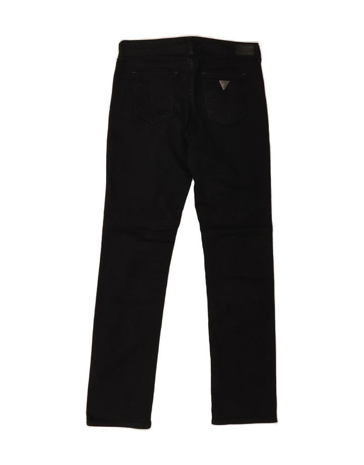 GUESS Womens Straight Jeans W30 L33 Black Cotton Vintage Guess and Second-Hand Guess from Messina Hembry 