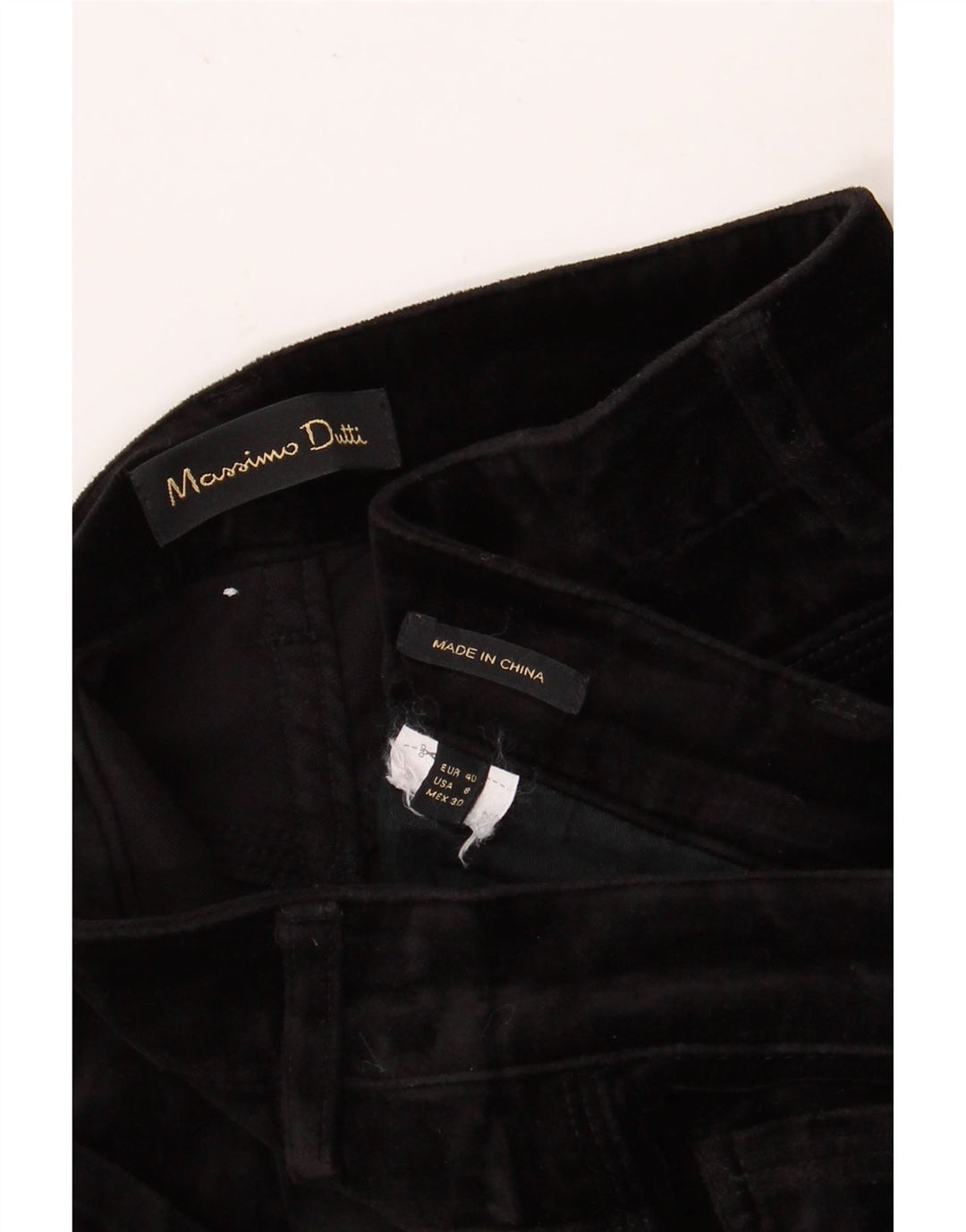 MASSIMO DUTTI Womens Skinny Casual Trousers EU 40 Medium W30 L27 Black