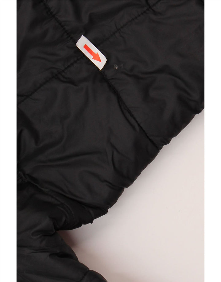 REPLAY Womens Loose Fit Padded Coat UK 10 Small Black Polyester