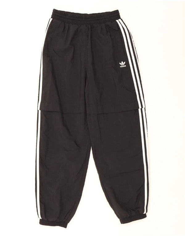 ADIDAS Womens Tracksuit Trousers Joggers UK 12 Medium  Black Polyamide