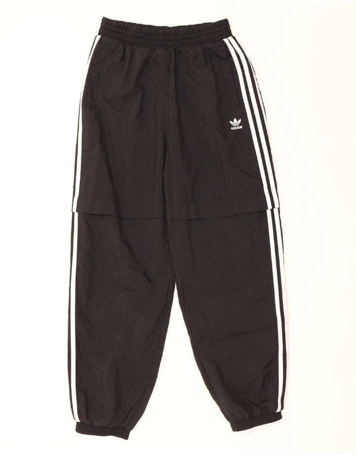ADIDAS Womens Tracksuit Trousers Joggers UK 12 Medium  Black Polyamide