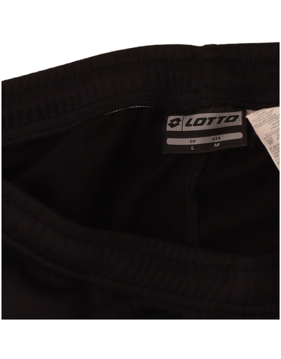 Lotto Mens Tracksuit Trousers Joggers Medium  Black Polyester